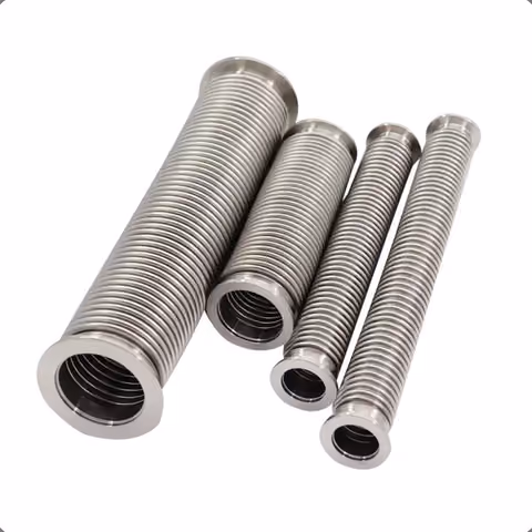 SS KF Flexible Vacuum Corrugated Hose — FerruleX stainless steel fittings