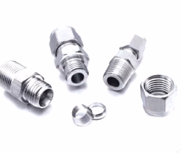 Compression Tube to Male Connector — FerruleX stainless steel fittings