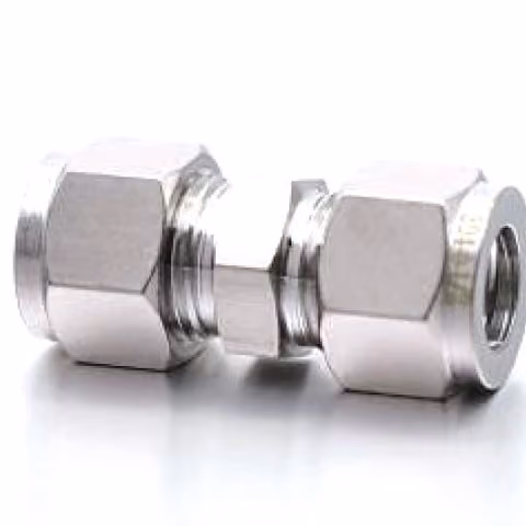 Compression Straight Union — FerruleX stainless steel fittings