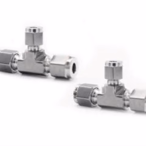 Forged Compression Reducing Tee — FerruleX stainless steel fittings