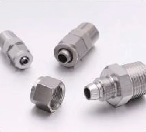 Quick-Screw Straight Connector — FerruleX stainless steel fittings