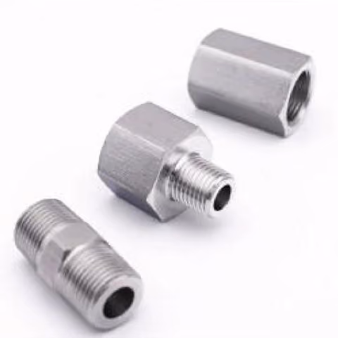 Male-Female Straight Adapter — FerruleX stainless steel fittings