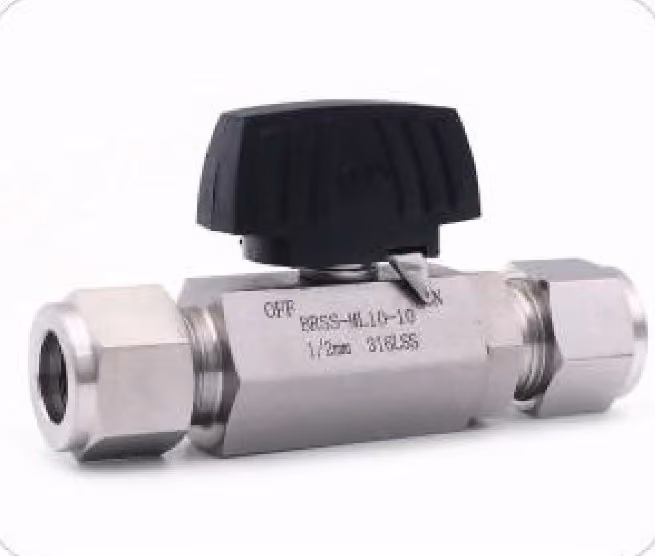 Hex-Body Compression Ball Valve — FerruleX stainless steel fittings