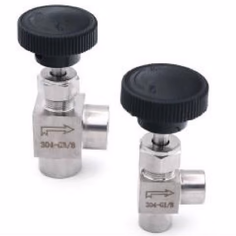 Angle Female Needle Valve — FerruleX stainless steel fittings