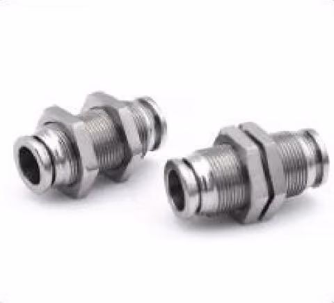 Push-to-Connect Bulkhead Fitting — FerruleX stainless steel fittings