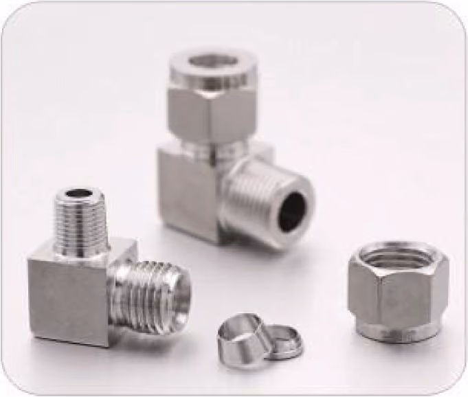 Stainless compression fittings for instrumentation and process panels